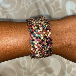 Multi Colored Rhinestone Bracelet